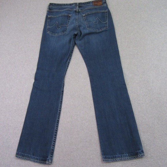 Adriano Goldschmied Mens Jeans 33 X 34 Regent Bootcut Blue Embroidered Pocket - Picture 5 of 10